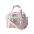 pink stylish nylon sortable tote baby bag